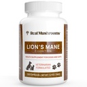 Echte Pilze Lion’s Mane Pet Mushroom Supplement – Pet Wellbeing Capsules – für Katzen- und Hundezusatz & Vitamine – Unterstützung Mindful Routines – Organic, Vegan, Non-GMO, 120 Count