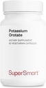 SuperSmart Potassium Orotate Supplement 450mg pro Tag (Verbesserte Absorption) - Kalium mit Orotischer Säure | Non-GMO & Glutenfrei - 60 vegetarische Kapseln