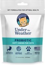 Unter dem Wetter Pet Probiotic Chews für Katzen | Fördert normale Verdauung, Balances Gesunde Gut Gesundheit | 60 Sterne geformten weichen Kauen