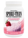NaturesPlus SPIRU-TEIN, Erdbeere - 4.5 lbs - Pflanzenbasierter Proteinshake - Non-GMO, Vegetarisch, Glutenfrei - 60 Servietten