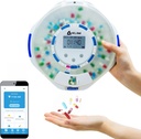 KLIM Smart Pill Dispenser mit Alarm - WiFi Monitoring App - 28-Day Automatische Medizin Spender für Ältere und Alzheimer Pflege - Lock Key - Neue Version
