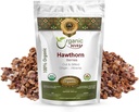 Bio-Weg Hawthorn Beeren geschnitten & Sifted (Crataegus monogyna) - European Wild-Harvest | Organic & Kosher Certified | Vegan | Non GMO & Gluten Free | USDA Certified | Origin - Albanien (1/4LBS / 4OZ)