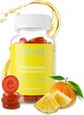 Embody Antioxidant Sun Gummy, Orange Ananas Flavor, Fernextrakt Ergänzung für Anti-Aging, Dunkle Flecken, Gesunde Haut - Fördert Collagen Produktion, Vitamin C, Selen (60 Graf, Orange Ananas)