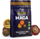 Premium Black, Red & Yellow Maca Kapseln l 3000mg Servieren für Erhöhte Energiestufen & Physische Leistung l Leistungsstarke Antioxidationsmittel & Immunsystem Booster l 100% natürliche und organische l Anden