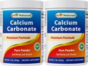 2 Pack - Beste Natürliche Calciumcarbonat Pulver 1 Pfund (Gesamt 2 Pfund) - Lebensmittel Grad