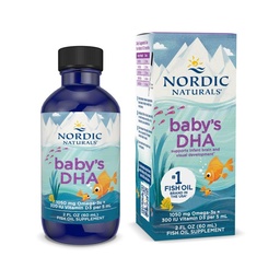 Nordic Naturals Baby’s DHA, Unflavored - 2 oz - 1050 mg Omega-3 + 300 IU Vitamin D3 - Supporta il cervello, Vision & Nervous System Development in Babies - Non-GMO - Servings May Vary