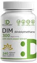 DIM-Ergänzung 300mg, 240 Caps, 4 Monate Versorgung | Estrogen Balance für Männer & Frauen | Diindolylmethan Plus Schwarz Pfeffer Extrakt für Enhanced Absorption | Hormonal & Haut Gesundheit Unterstützung