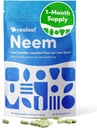 Reine Kräuter Neem Blatt Kapseln - 180 Count 330 mg - Keine Zusatzstoffe - Vegan