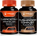 WELLNESS LABSRX Quercetin mit Bromelain | Pilzkapseln