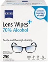 ZEISS Pre-Moistened Lens Reinigungstücher mit 70% Alkohol, 250 Zähler