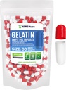 XPRS Nutra Größe 00 Leere Kapseln - 100 Count Leere Gelatine Kapseln - Pillen DIY Kapsel Füllung - Füllbare Pille Gel Kapseln für Do-It-Yourself Ergänzungen (Red/White)