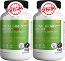 Boost del cervello totale - Integratore di supporto del cervello Migliora la memoria & Focus Clear Brain Fog & Boost Funzione cognitiva 120 capsule naturali