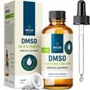 WoldoHealth DMSO 99.9% Pharmazeutischer Grad - FT-IR Verified Dimethylsulfoxid, Low Odor Solvent in Glasflasche mit Precision Dropper (3.38 oz)