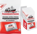 Fisherman's Friend Cough Drops, Cough Suppressant und Sore Throat Lozenges, Original Extra Strong, 10mg Menthol, 480 Tropfen (12 Packungen von 40)