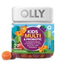 OLLY Kids Multivitamin & Probiotic Gummy, Digestive Unterstützung, Vitamine A, D, C, E, B, Zink, Chewable Supplement, Berry Flavored, 35 Tage Versorgung - 70 Count
