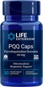 Life Extension PQQ Caps, Pyrroloquinolin Quinone, 20 Milligramm 30 vegetarische Kapseln. Pack von 2 Flaschen.