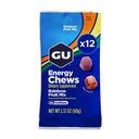 GU Energy Chews, Rainbow Mix Energy Gummis mit Elektrolyten, Dairy-Free, On-The-Go Energy for Any Workout, 12 Taschen (24 Portionen insgesamt)