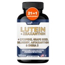 Gade Nutrition Lutein und Zeaxanthin Ergänzungen | Astaxanthin Augen Vitamine mit Omega 3, Resveratrol, Bilberry, Lycopin, Quercetin, Ginkgo Biloba, Vitamin D und mehr Augenpflege Vitamine und Mineralien