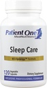 Patient One Sleep Care | Supplement zur Unterstützung des Übergangs in Schlaf und erholsamen Schlaf* | mit Kamille, Valerian, Melatonin und mehr | 120 Kapseln