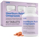 Curist Omeprazol 20mg Tabletten - 42 Count Delayed-Release Tabletten - Säure Reflux Medizin für Sodbrennen Relief