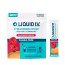 Liquid I.V.® Hydration Multiplier Sugar-Free - Raspberry Melon | Elektrolyt-Pulver-Getränkmischung | 1 Packung (14 Servierungen)