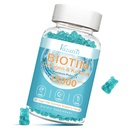 Biotin und Kollagen-Gummien mit B12, Haarhaut und Nägel Vitamine-Gummien für Haarwachstum, glänzende Haut & starke Nägel - Blueberry Flavor, Sugar Free, 60 Ct