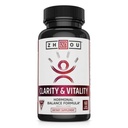 ZHOU Clarity and Vitality (früher DHEA) 50 mg, Hormonal Balance Formel für Frauen und Männer, Gesundes Altern, Non-GMO, Vegan, Glutenfrei, 60 Kapseln