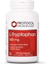 Protocole pour l'équilibre vital - L-Tryptophane 500 mg - 120 gélules