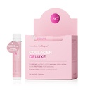 Schwedische Kollagen Deluxe | 12.500 mg Hydrolysierte Marine Collagen Liquid Supplement - 20 x 25 ml Tägliche Schüsse | Hyaluronsäure, Biotin und Vitamin C für gesundes Haar, Haut, Nägel und Gelenke | Zuckerfrei