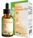 Nature's Nutra Sunshine Vitamin D3 400IU, 2 Fl. Oz (60ml), Premium Baby und Infant Liquid Drops, Kleinkinder Kinder Multivitamin Supplement, Non-GMO, Pflanzenextrakt