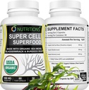 Sea Moss 60 Kapseln USDA Certified Organic Irish Sea Moss Kapseln mit Bladderwrack & Burdock Root – Immununterstützung Ergänzung für Männer und Frauen – Frauen Vitamine und Mens Vitamine (1 Packung)