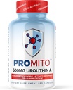 ProMito+ - Urolithin Eine Ergänzung - 1000mg reines Urolithin Eine Nahrungsergänzung für Männer und Frauen - Gute Alternative zu NMN, NAD, CoQ10, Resveratrol & PQQ - Max Life Naturals, 60 Kapseln