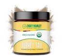 Ziggy Marleys USDA Organic Turkey Tail Mushroom Powder für Hunde & Katzen – Unterstützung Immunität & Verdauung – Fruchtkörperextrakt, 90 Gramm