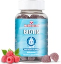 Biotin Gummis - Haar- und Nailstärke Wachstums Vitamine Nahrungsergänzungsmittel für Frauen Gesundheit und Schönheit - 10000 MCG Haut Chewable Supplement - Raspberry Flavor - (60 Count Bottle)