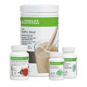 HERBALIFE Quickstart Cookies 'n Cream Kit: Formel 1 Nährbodenmischung, Formel 2 Multivitamin Complex, Formel 3 Cell Activator, Kräutertee Konzentrat steigert Stoffwechsel