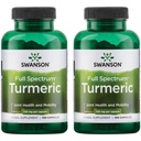 Swanson Premium Marke Turmeric Curcumin Antioxidant Joint Health Cardiovascular Liver Detox Mood und Memory Support Supplement Curcuma Longa (Rhizome) 1.44 Gramm (1440 mg) 100 Kapseln (Pack von 2)