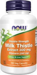 JETZT Nahrungsergänzungsmittel, Silymarin Milchdistelextrakt 300 mg mit Artichoke und Dandelion, Doppelstärke, Unterstützt Leberfunktion*, 100 Veg Kapseln