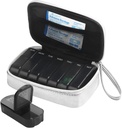 Wöchentliche PU Leder Pille Tasche Organizer Case 2 Mal am Tag, AM Tägliche Pille Box Vitamin, Fischöl, Nahrungsergänzung und Medizin (Silber)