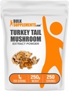 BulkSupplements.com Türkei Tail Mushroom Extract Powder - Coriolus Versicolor Extract, Pilzergänzung - Vegan & Glutenfrei, 1g pro Servierung, 250g (8.8 oz) (Pack von 1)