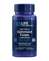 Life Extension High Potency Optimized Folate, 8500 mcg DFE, 30 Tablets