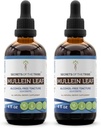 Secrets of the Tribe Mullein Leaf Alcohol-Free Liquid Extract, Mullein (Verbascum thapsus) Tinkture Supplement (2x4 FL OZ)