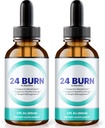 NutraRize (Pack mit 2 24 Burn Drops, All-Natural 24Burn Liquid Supplement, offizielle Ernährungsformel zur Unterstützung eines gesunden und aktiven Lebensstils, Gotas Bewertungen (60 Portionen)