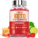 Keto Acv Gummies - Apfel Apfelessig Gummies Nahrungsergänzung für Herren Frauen - mit Granatapfel-Essigpulver - 60 Vegan