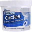 Spenco 2. Hautkreise Beruhigender Schutz für Blister, Hot Spots und Hautreizungen, Gel Circles 48-Count