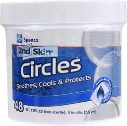 Spenco 2. Hautkreise Beruhigender Schutz für Blister, Hot Spots und Hautreizungen, Gel Circles 48-Count