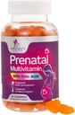 Pränatale Vitamine für Frauen 1335mcg - Schwangerschaft Vitamine Gummi mit Folsäure, Vitamin A, C, D3, B12, B6 - Pränatale Multivitamin-Gummi für fisale Unterstützung, schwangere und stillende Frauen - 120 Gummie