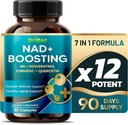 GriMed NAD + Boosting 16,550mg- x12 Leistung mit NR + Resveratrol Turmeric + Quercetin - Cellular Energy, Cellular Repair, Healthy Aging - USA Made & Tested (90 Count (Pack von 1))