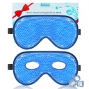 BeeVines Cooling Eye Mask, 2 Pack XL Jumbo Size Freezer Gel Augenmasken für Puffy Eyes Gesicht, Ice Eye Mask, Cold & Warm Compress, Frozen Ice Pack für Post Eye Surgery & Allergies(Navy Blue)