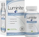 Luminite Schlafunterstützung - Nacht Schlafhilfe Ergänzung - L-Tryptophan, Melatonin, Chammomile - Non Habit Forming, 30 Count
