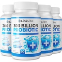 Probiotic 300 Billion CFU - 12 Strains mit Bio-Präbiotika für Digestive & Gut, Immune, Bloating Health - Probiotika für Frauen und Männer - Daily Dairy Free, Shelf Stable - 240 Counts